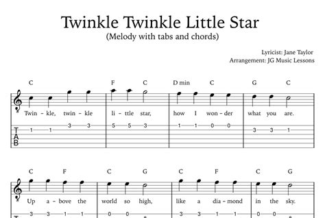 Twinkle Little Star Chords