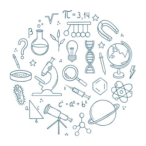 Premium Vector | Set of education and science doodle formulas in ...