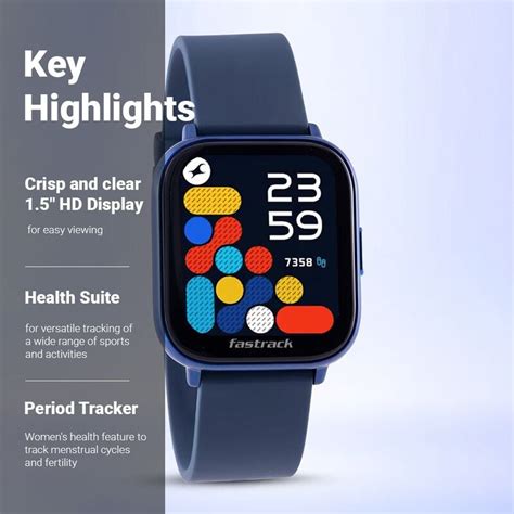 38078PP02 Fastrack Reflex Vybe Blue: HD Health & Wellness Tracker