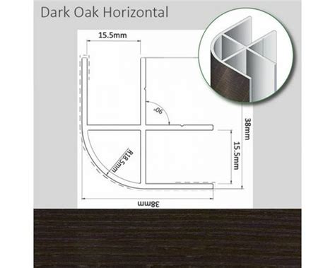 15mm Aluminium Corner Edge 600mm Jointing Trim | Ubuy India