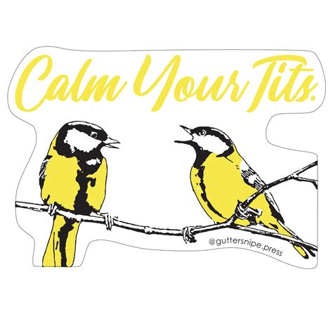 Calm Your Tits Sticker – Guttersnipe Press