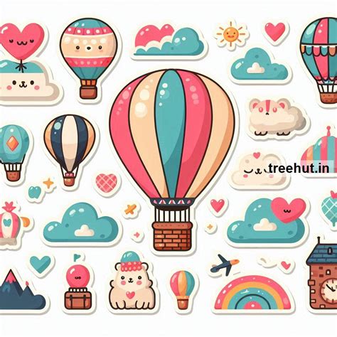 Printable Hot Air Balloon Stickers and 22 Craft Activities for Kids ...