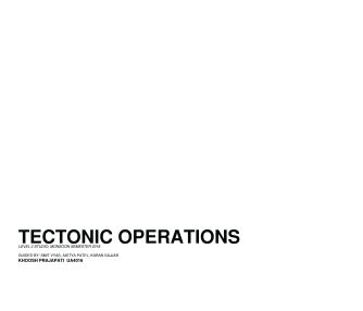 tectonic operations - house for TAs | CEPT - Portfolio