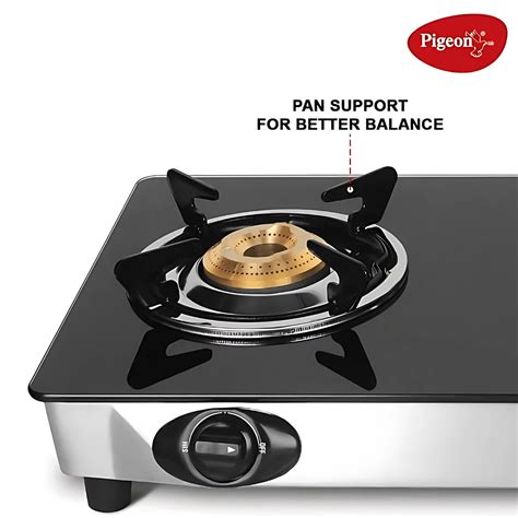 Pigeon 16474 Ayush Premium Glass Top 3 Burner Gas Stove – Black – Chera ...
