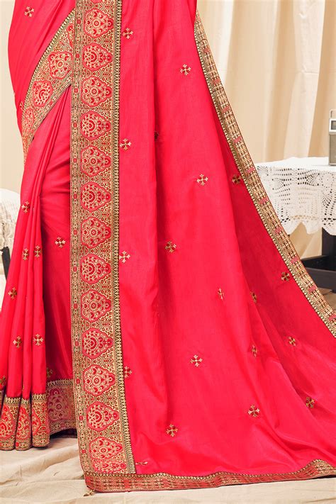Buy Fuschia Pink South Silk Saree 46652 Online | Karagiri