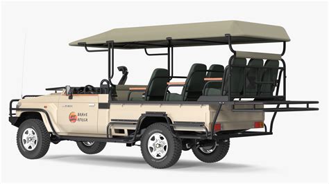 Toyota Land Cruiser Safari Open Sided Beige Clean 3D model | 3D Molier ...
