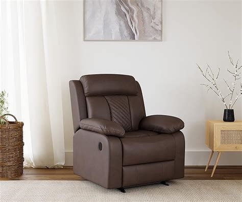 The Couch Cell | Motorized Recliner Sofa | Brown Suede Fabric | Push ...