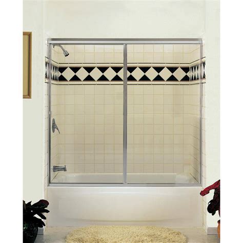 Buy Model 500 59 in. x 57 in. Framed Bypass Sliding Tub Enclosure in ...