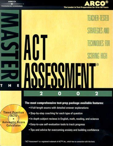 Buy Master the ACT, 2002/e w/CD-ROM: Teacher-Tested Strategies and ...