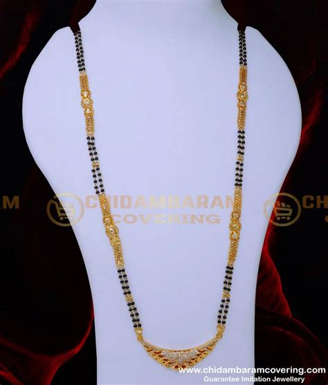 Buy Latest Gold Plated Mangalsutra Designs Diamond Pendant