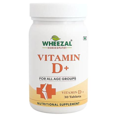 Wheezal Vitamin D Tablets for Bone Health, Immunity & Wellness – Homeomart