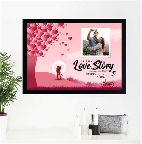 Personalised Our Love Story Photo Frame – The Print Snap
