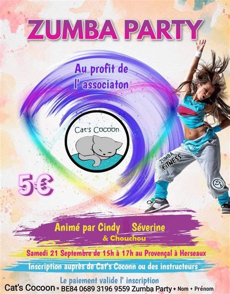 zumba party cats cocoon , Le Provençal, Mouscron, 21 September 2024 ...