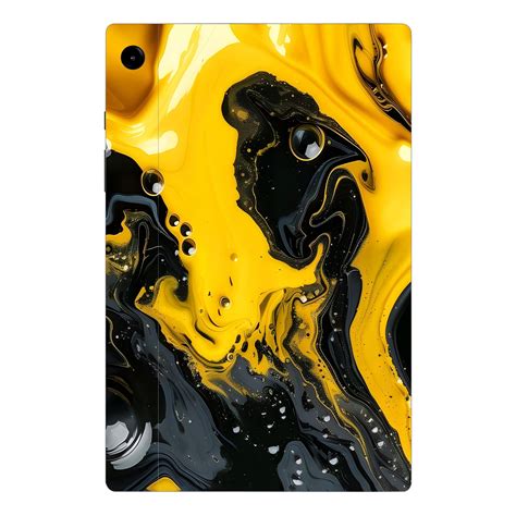 Samsung Galaxy Tab A9 Plus Golden Liquid Tablet Skins