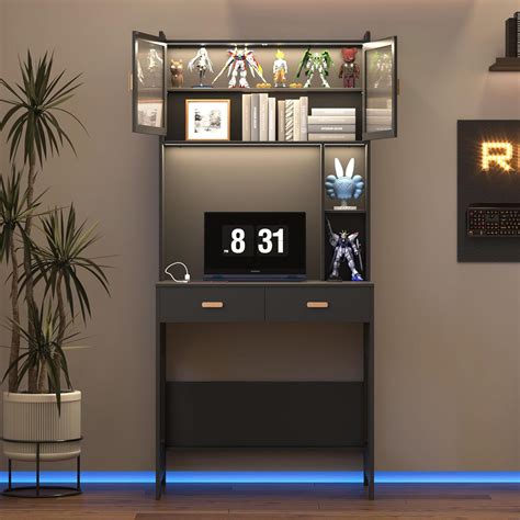 LVSOMT Home Office Desk with Hutch, Modern Computer India | Ubuy