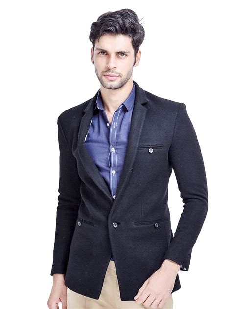 Buy Shaftesbury London Mens Slim Fit Formal Blazer (Black_36 ...