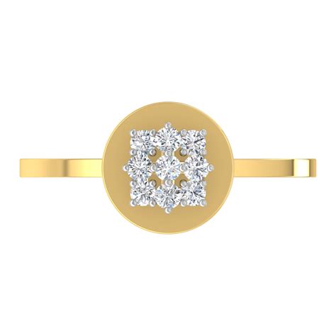 Alessia Disc Diamond Ring – DIVAA by ORRA