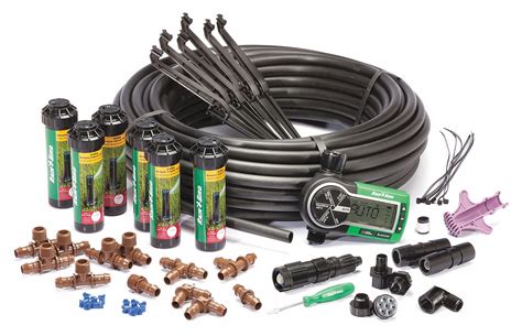 RAIN BIRD, Irrigation System, 3,000 sq ft Coverage, Sprinkler System ...