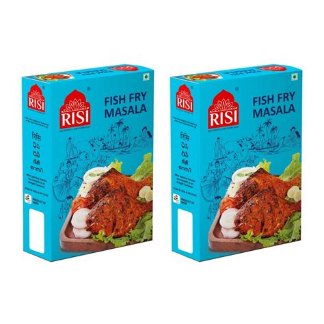 Risi Fish Fry Masala Pack of 2 (100g x 2 Pcs) : Amazon.in: Grocery ...