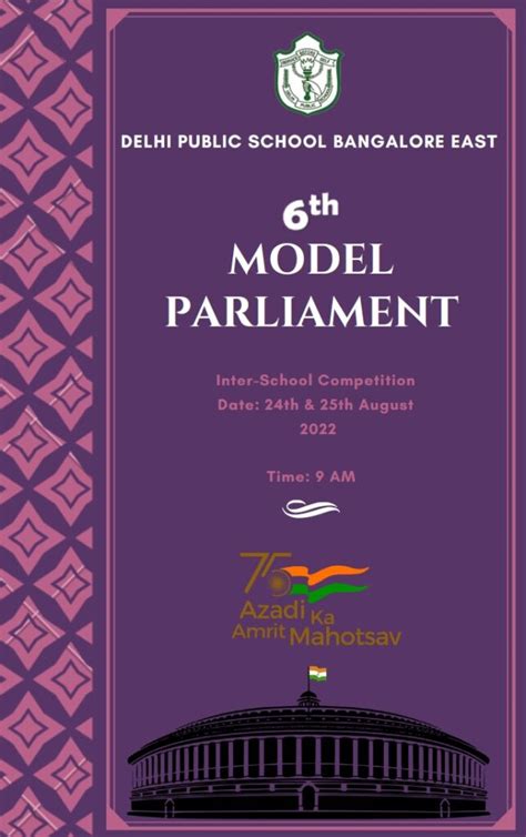 Model Parliament Inter School Competition - DPS BANGALORE