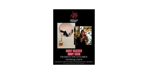 Daisy Veacock + Immy Odon, The Bread & Roses, London, November 9 2023 ...
