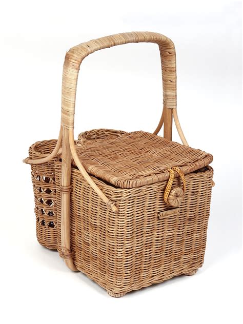 Wicker Picnic Basket | Cane Bamboo Basket- Travel Baskets – Habere India