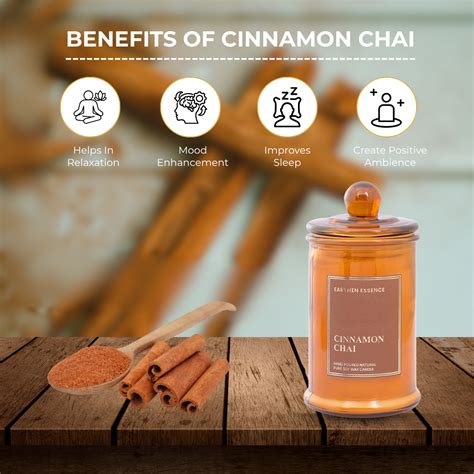 CINNAMON CHAI Luxury Scented Candle | 100% Natural Soy Wax & IFRA Cert ...