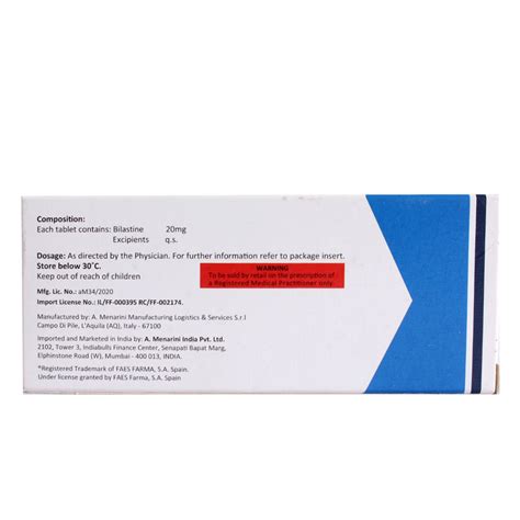 Bilaxten Tablet | Uses, Side Effects, Price | Apollo Pharmacy