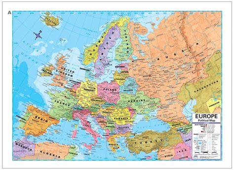Europe Advanced Political Deskpad (Deskpad Maps) : Amazon.in: Books