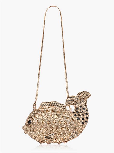 Rhinestone Studded Fish Clucth – KAZO