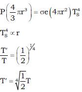A spherical black body has a radius R and steady surface temperature T ...