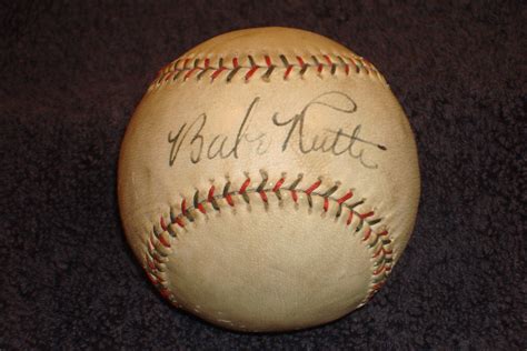Lot Detail - Babe Ruth Single Signed Baseball