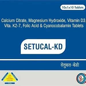 Buy SETUCAL KD Tablet : Advanced Bone Health Formula with Calcium ...