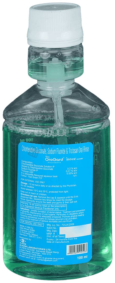 New Orogard Mouth Wash Fresh Mint: Price, Uses, Side Effects & How to ...