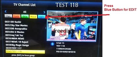 How to delete TV channels in DD Free dish Set-Top Box? | Freedish