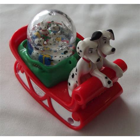 Buy 1996 Disney's 101 Dalmatians Snow Dome McDonalds Dog Sledding Globe ...