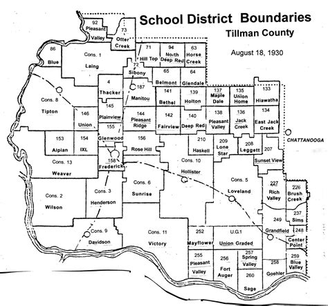 Tillman County Chronicles: County School Districts