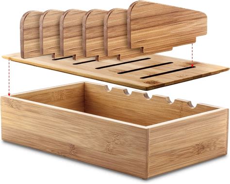 Buy Prosumer's Choice Natural Bamboo Charging Station Rack for ...