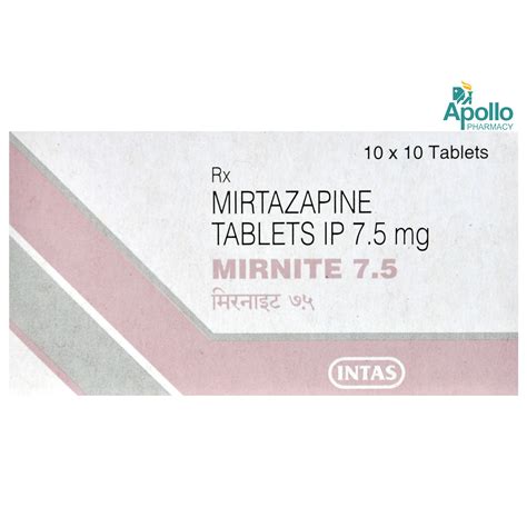Mirnite 7.5 Tablet | Uses, Side Effects, Price | Apollo Pharmacy