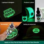Glow in Dark Stickers – Custom Luminous Labels for Branding or Safety ...