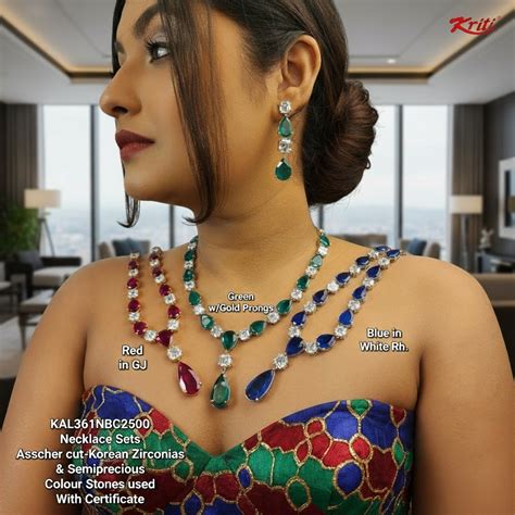 Korean Necklace Set for Women | Elegant CZ Jewelry Set