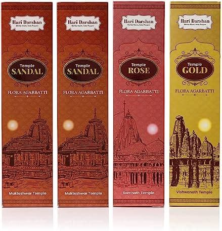 Hari Darshan Deluxe Dhoop - 240 Sticks | Non-Toxic Herbal Wet Dhoop ...