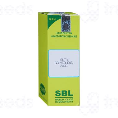 Sbl Ruta Graveolens 200 Ch Dilution 30 Ml - Uses, Side Effects, Dosage ...