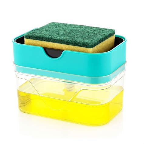 KBS 2 in 1 Soap Dispenser for Dishwash Kitchen Accessories Liquid Soap ...