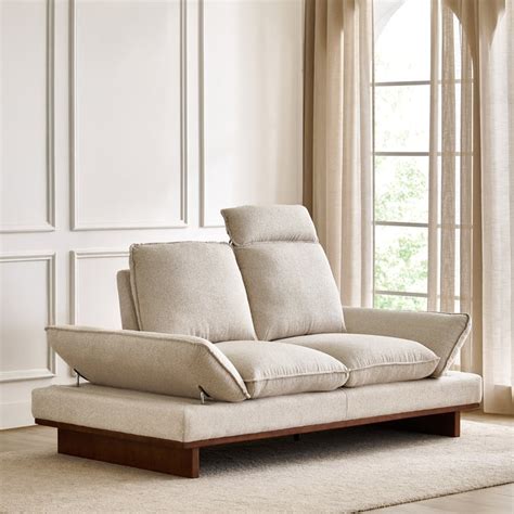 Buy Clair Fabric 2-Seater Sofa with Motion Backrest - Beige from Home ...