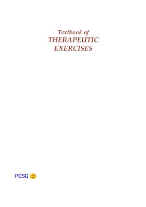 Lakshmi Narayanan Textbook of Therapeutic Exercises masud-1 - Textbook ...