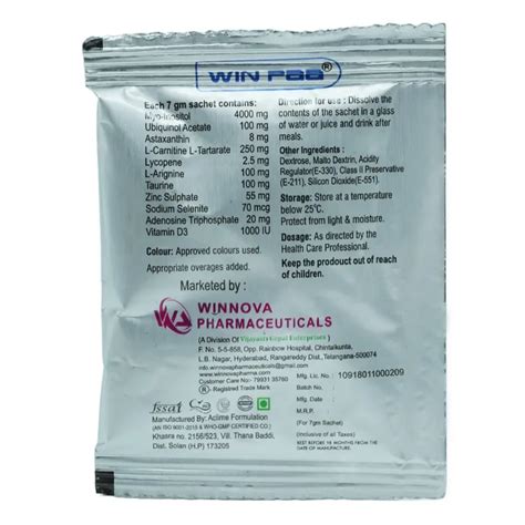 Buy Win Paa Orange Sachet 7 gm | 19 Minutes Delivery | Apollo Pharmacy