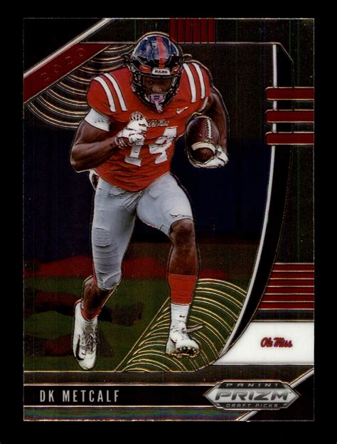 2020 Panini Prizm Draft Picks #41 DK Metcalf Ole Miss Rebels Football ...
