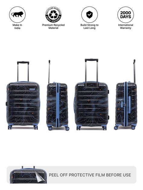 Buy Topo Black Medium Eco Trolley Bag