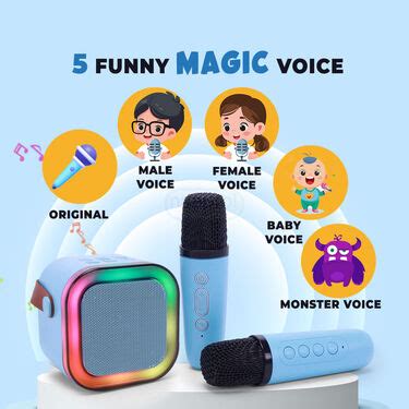 Colorful Bluetooth Karaoke Speaker With 2 Wireless Mic (KBS2) – Naaptol